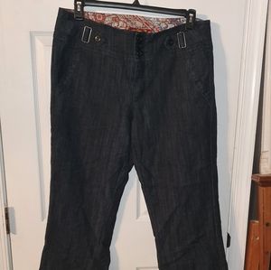 3/$15 Black denim pants